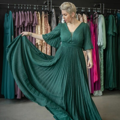 Robe Meya vert Gucci Paillettes